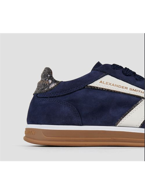 Sneakers Thames in camoscio e logo bianco Alexander Smith ALEXANDER SMITH | ASBETMW-9812-BNO